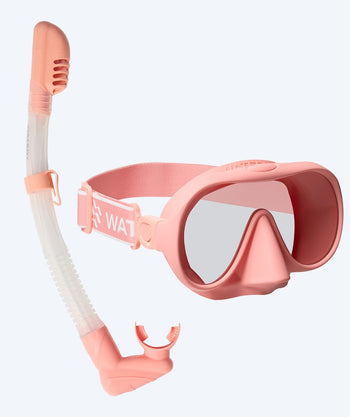Watery Combo snorkelsæt til voksne (fra 15 år) - Alton - Pink