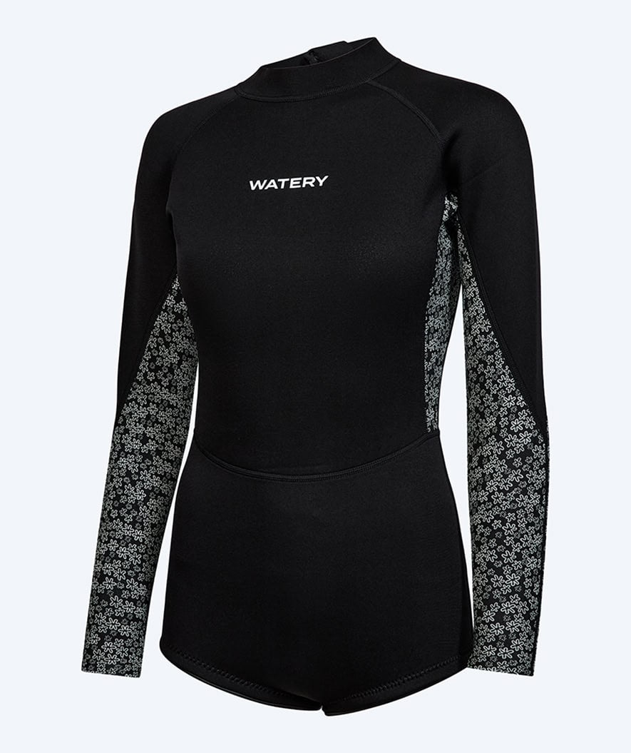 Watery neopren springsuit til damer - Crosswind - Sort/hvid