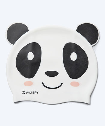 Watery badehætte til børn - Dashers - Panda Bear (Hvid/sort)