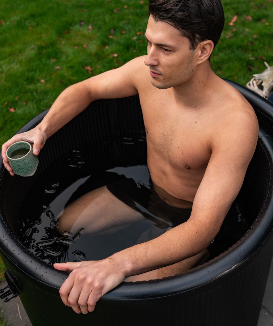 Watery oppustelig isbad - Deluxe - Sort