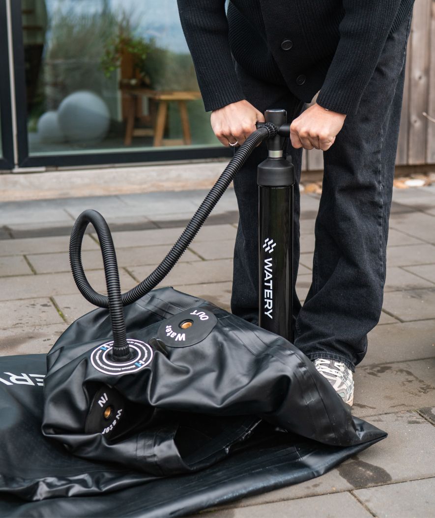 Watery oppustelig isbad - Deluxe - Sort