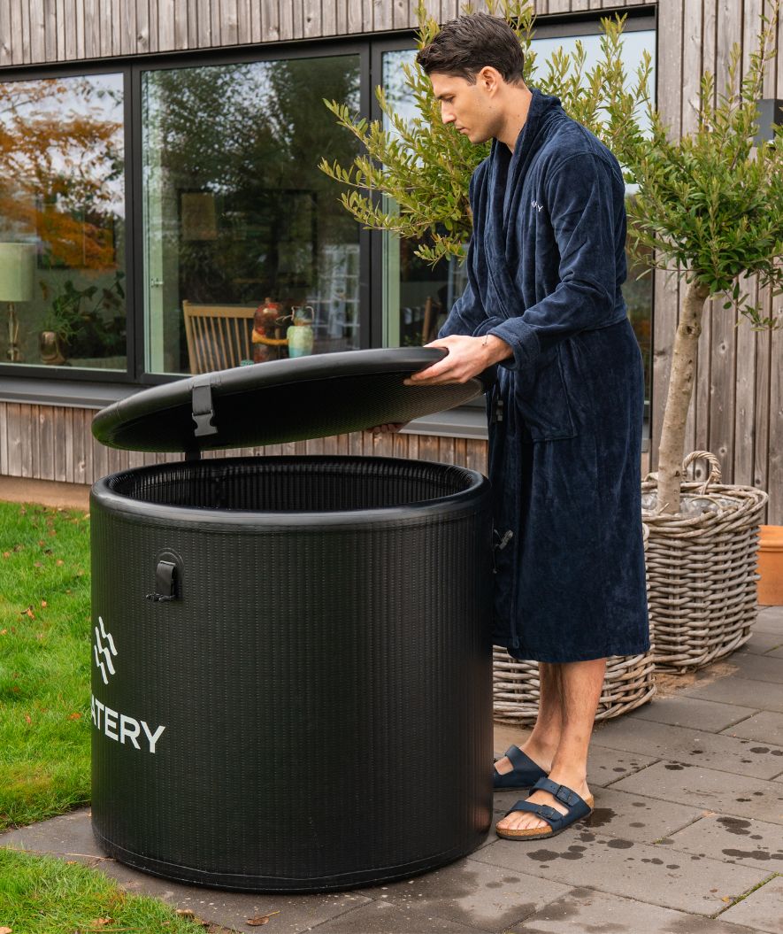 Watery oppustelig isbad - Deluxe - Sort