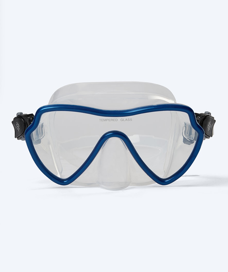 Watery dykkermaske til voksne - Fraser - Blå/klar