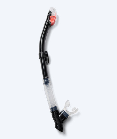 Watery full-dry snorkel til voksne - Hudson - Sort