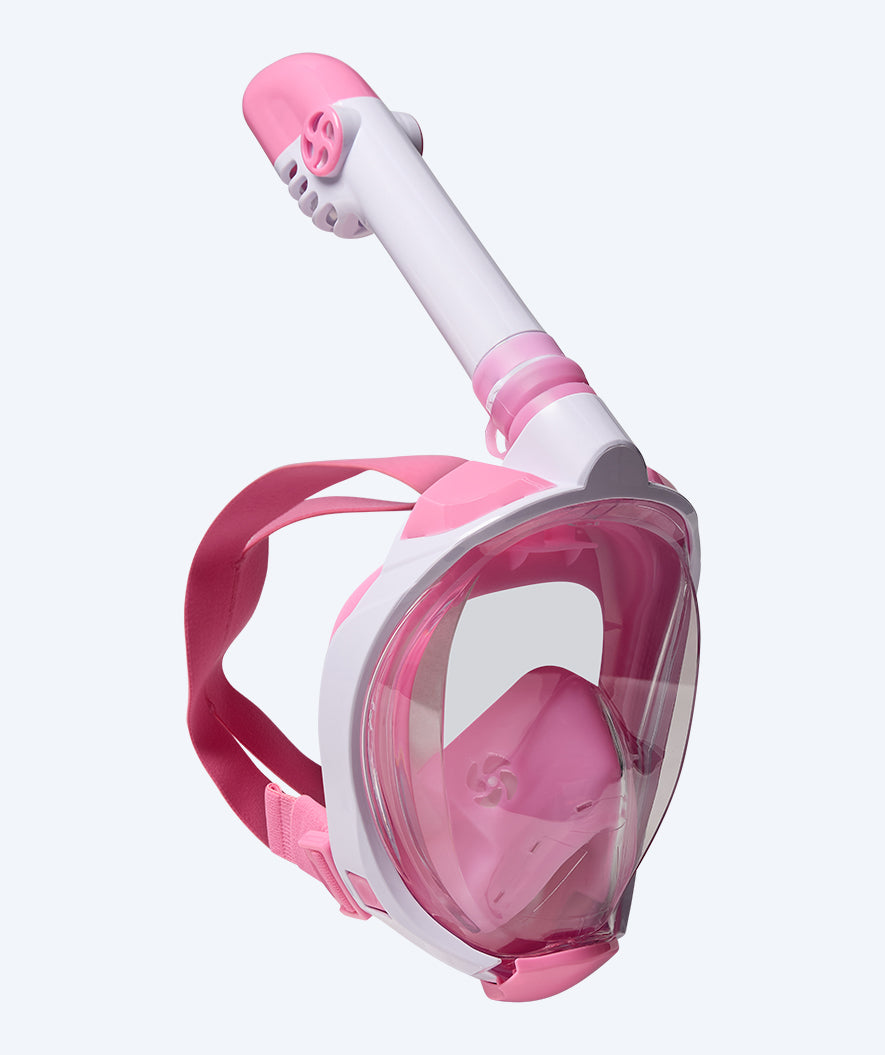 Watery fullface dykkermaske til børn - Ocean Pro - Pink