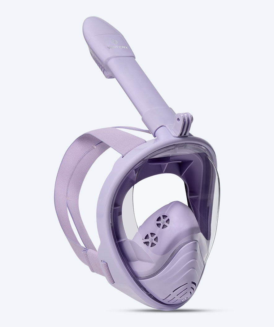Watery fullface dykkermaske til børn - Oxygen - Lilla
