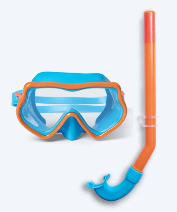 Watery Combo snorkelsæt til børn (4-10) - Pulina - Blå/orange