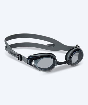 Watery nærsynede svømmebriller med styrke til voksne - (-2.0) til (-7.0) - Ridley - Sort (Smoke linse)