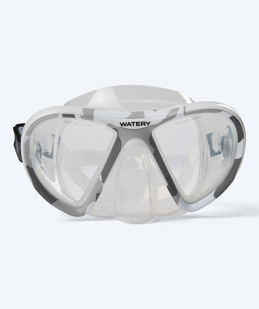 Watery dykkermaske til voksne - Rudder Camo - Klar