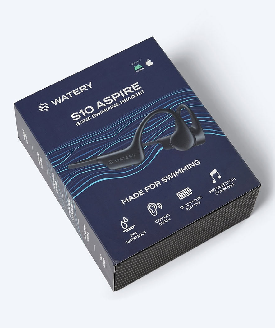 Watery vandtætte høretelefoner - S10 Aspire - Sort