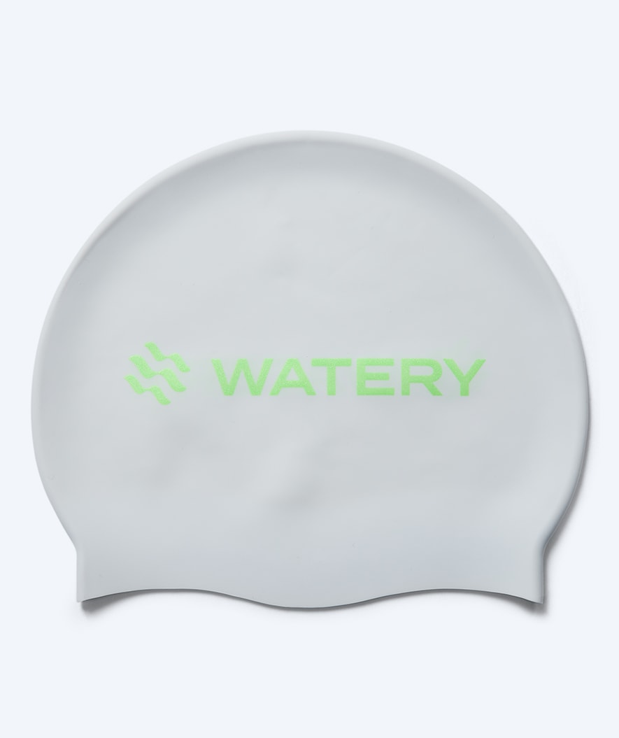 Watery badehætte - Signature Metallic - Hvid/grøn