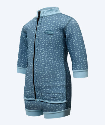 Watery våddragt til baby - Tropical Wrap'n Nappy - Lyseblå