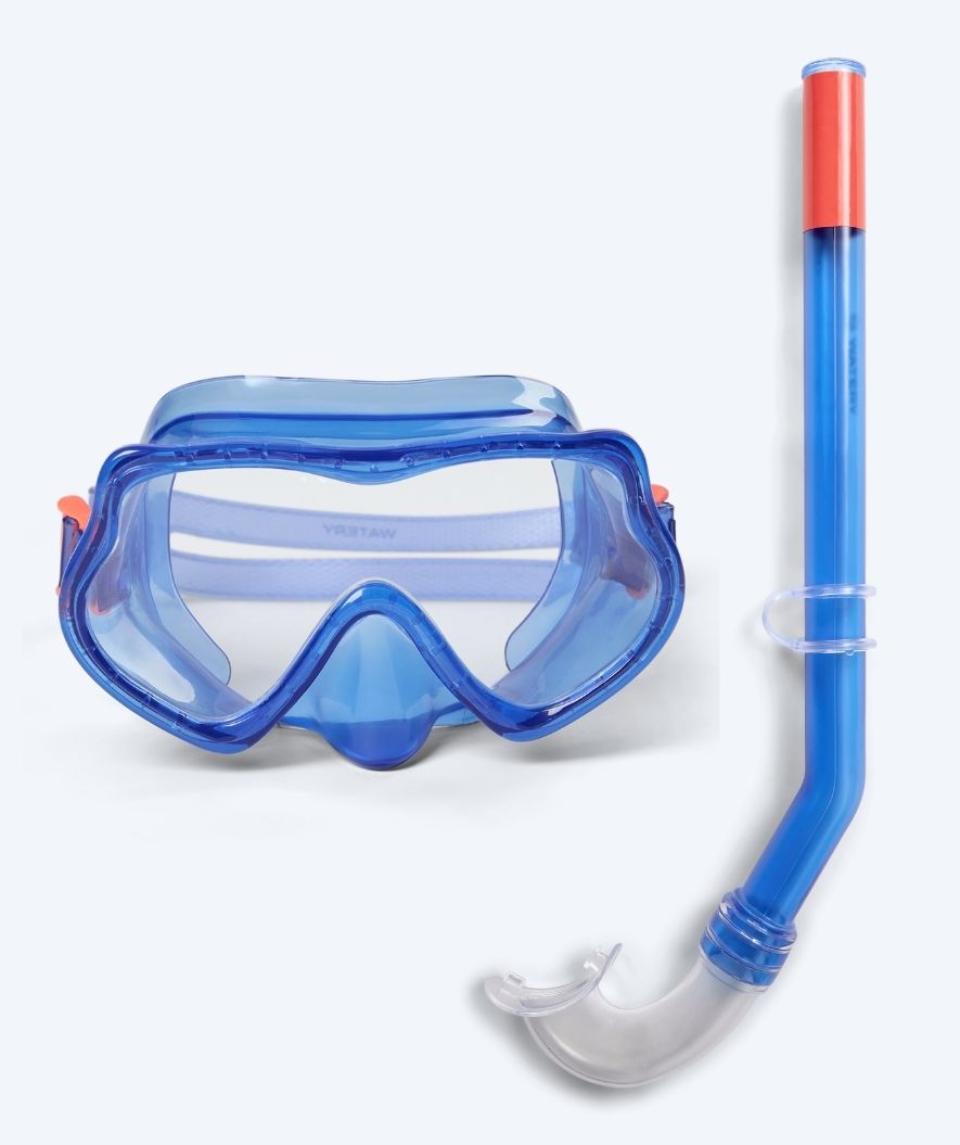 Watery Combo snorkelsæt til børn (4-10) - Winslet - Blå