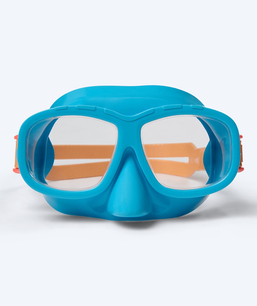 Watery dykkermaske til børn (4-10) - Wyre - Blå/orange