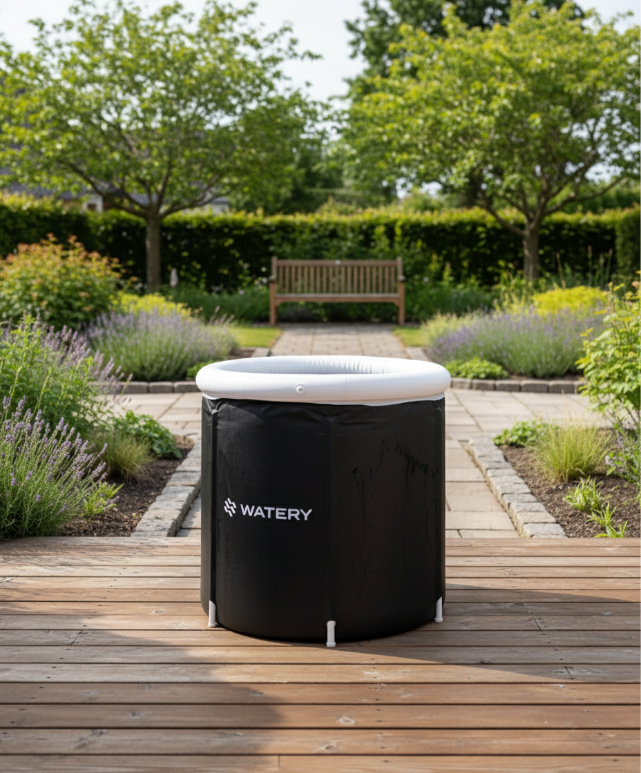 Watery oppustelig isbad - Hero - Sort