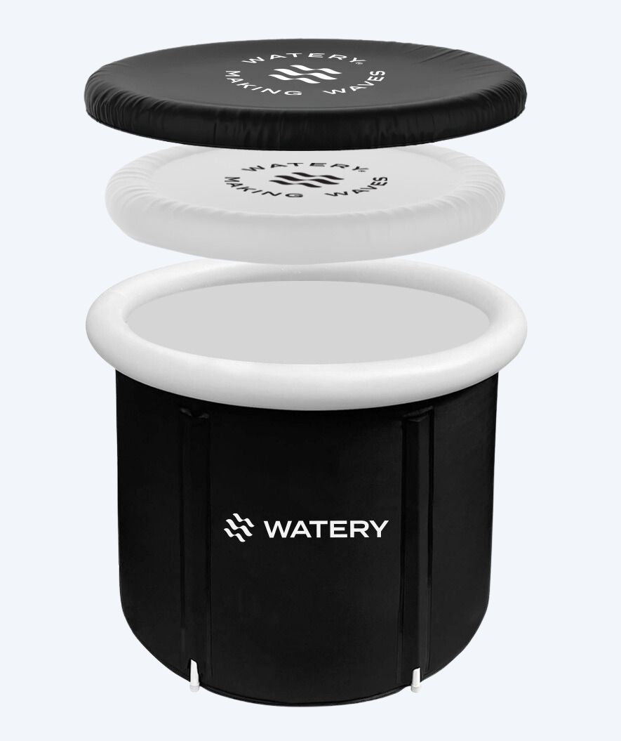 Watery oppustelig isbad - Hero - Sort