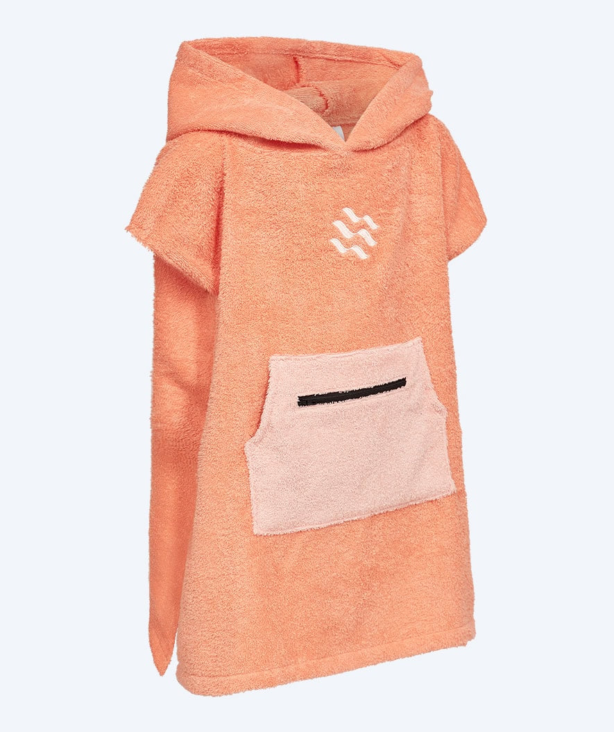 Watery badeponcho til børn - Bomuld - Atlantic Pink