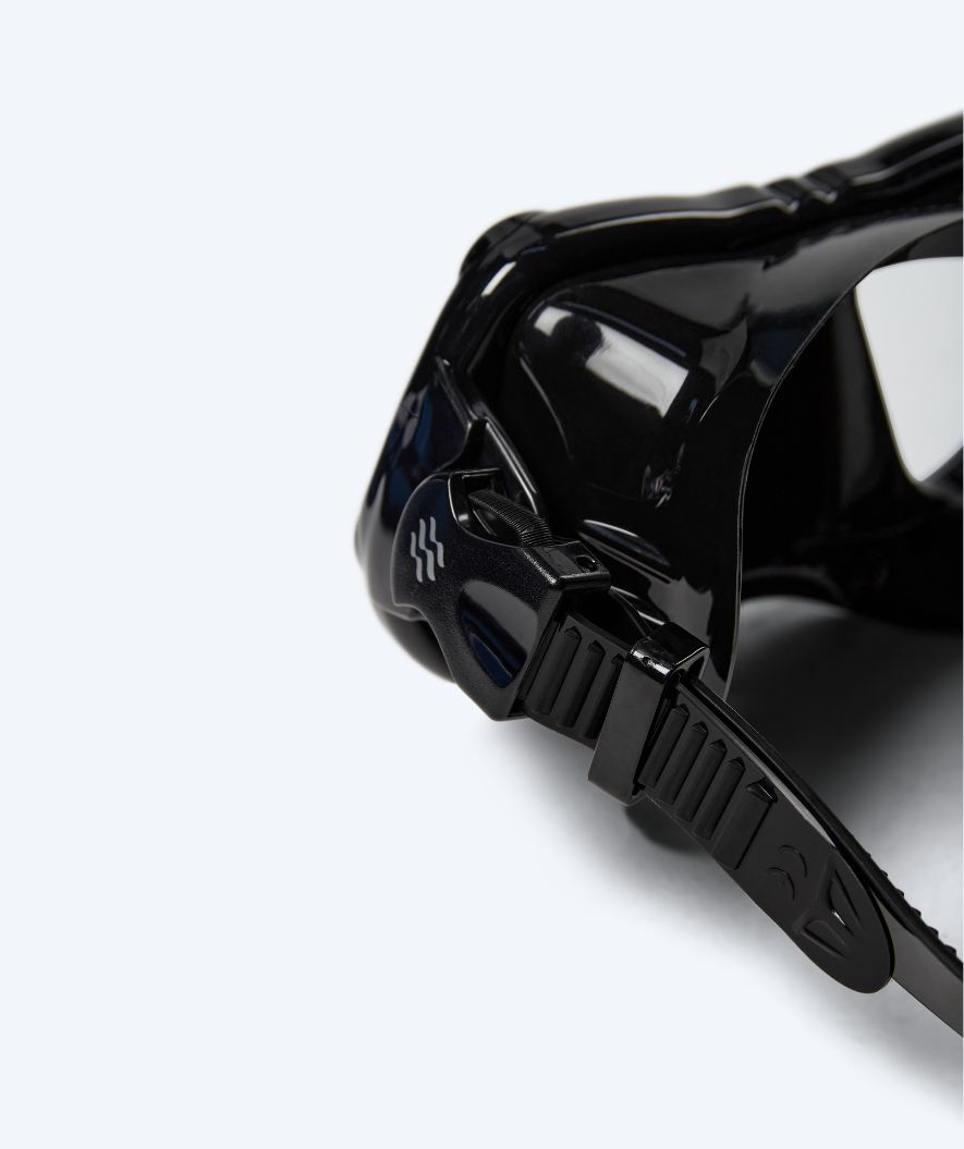 Watery dykkermaske til voksne (fra 12 år) - Hudson - Sort