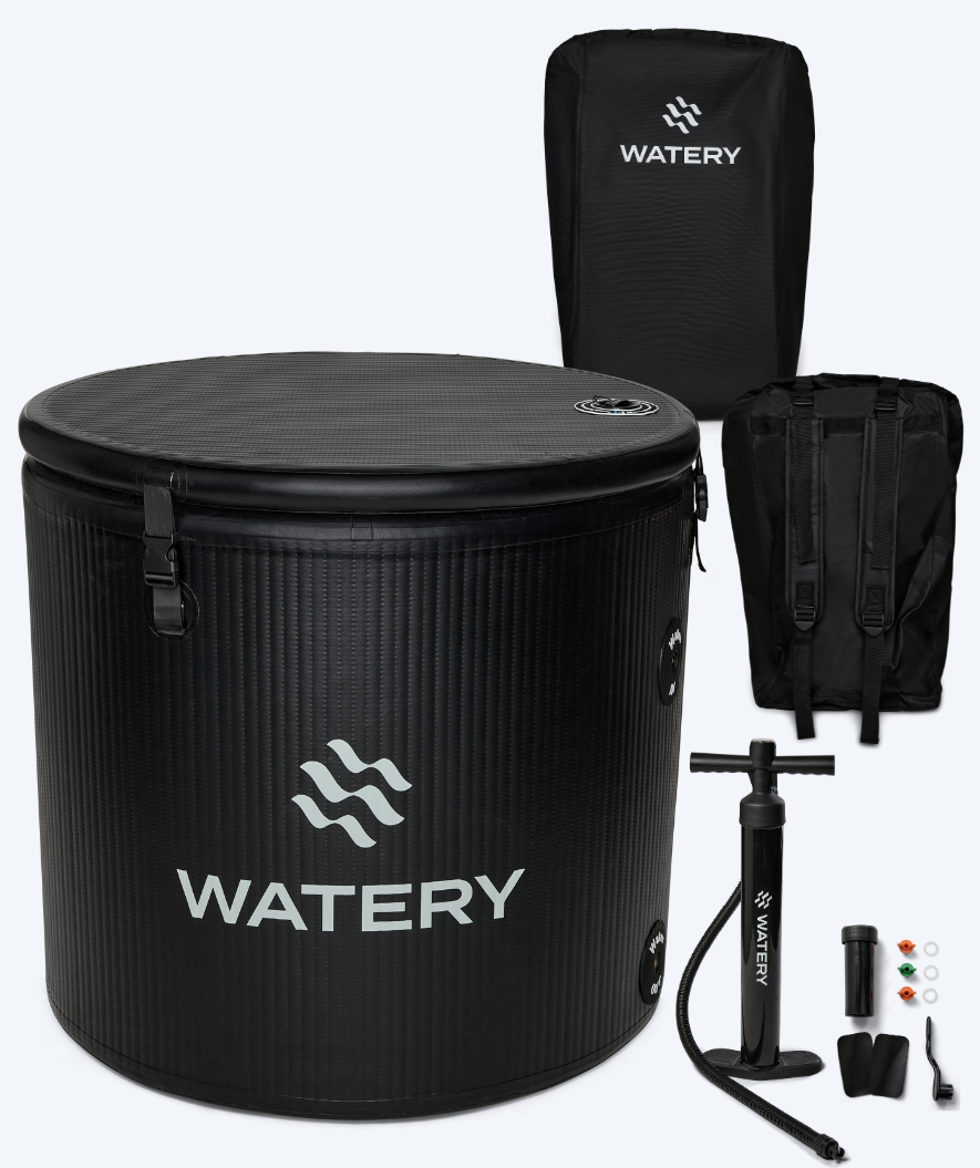 Watery oppustelig isbad - Deluxe - Sort