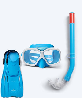 Watery snorkelsæt til junior (8-15) - Misu/Fleetwood - Blå/blå