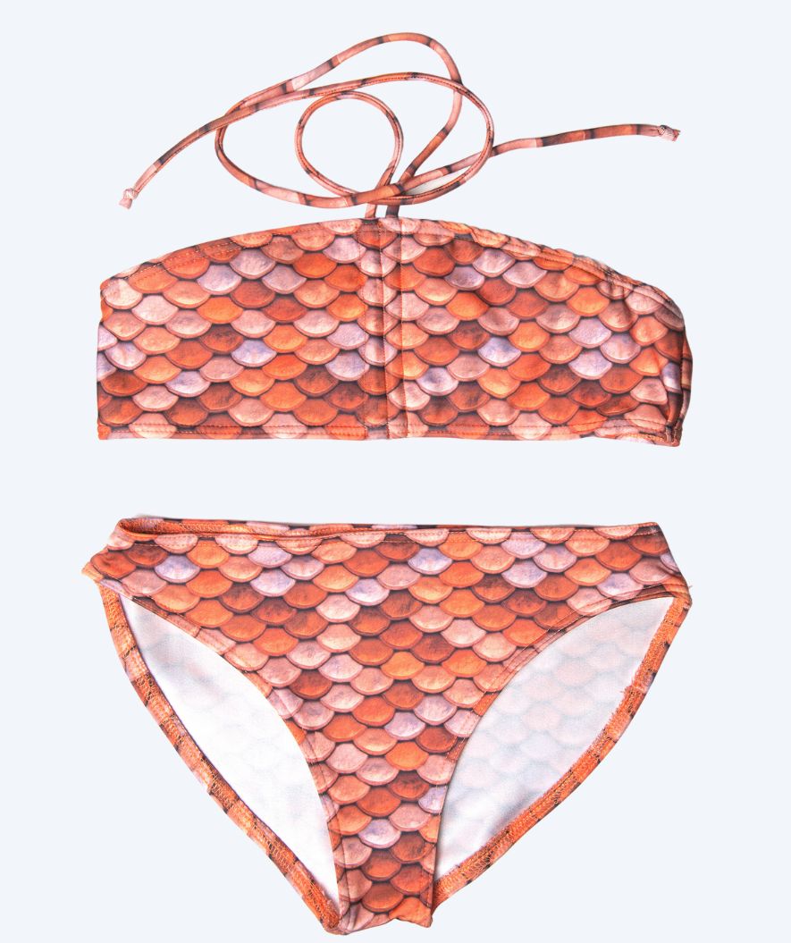 Kuaki Mermaids havfruebikini top til piger - Orange