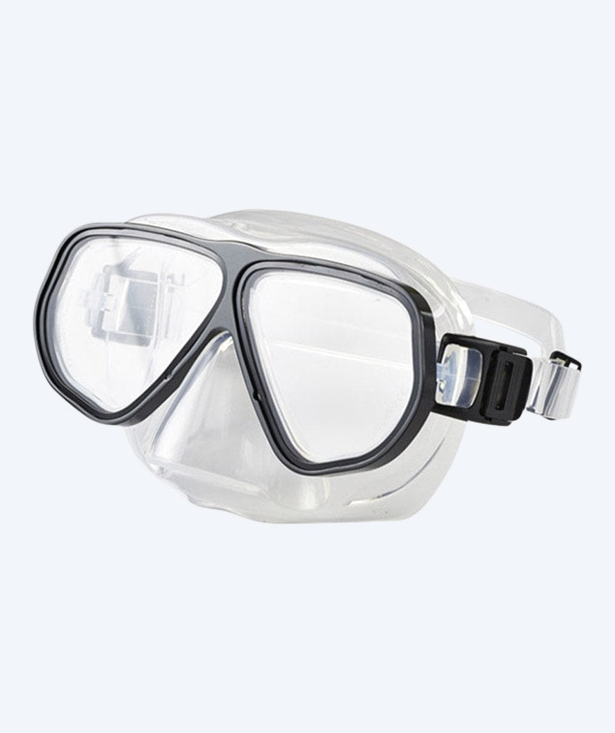 Primotec dykkermaske med styrke - M100 Vista (+1.0 til +4.0) - Sort