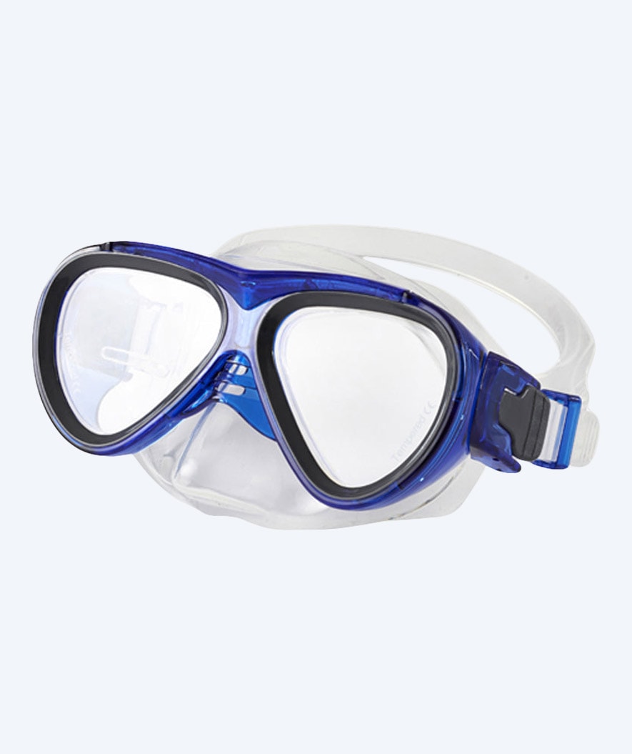 Primotec dykkermaske med styrke til børn - M59 (-1.0 til -8.0) og (+1.0 til +4.0) - Mørkeblå