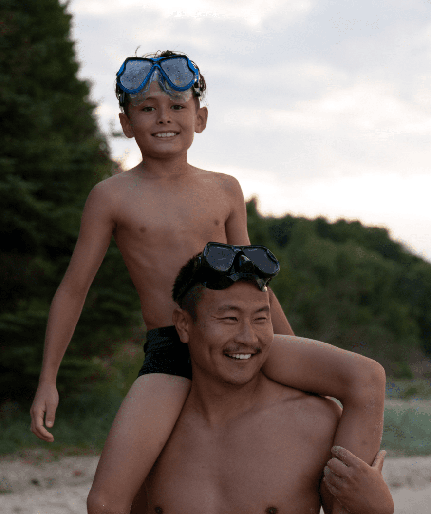 Watery dykkermaske til voksne (fra 12 år) - Hudson - Sort