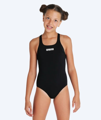 Arena badedragt til piger - Team Swim Pro Solid - Sort