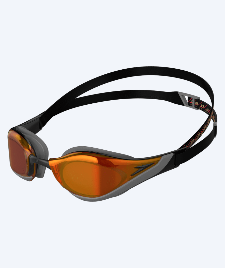 Speedo elite svømmebriller - Fastskin Pure Focus -  Sort/rød