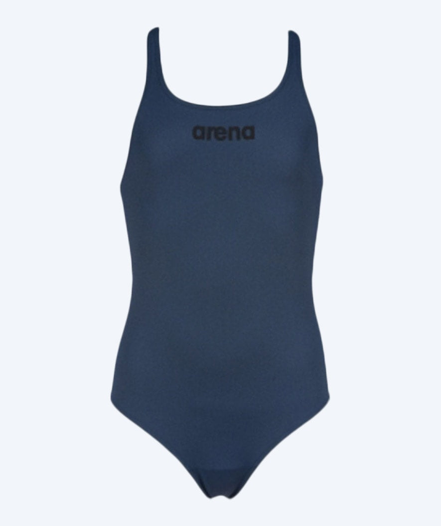 Arena badedragt til piger - Solid Swim Pro - Mørkeblå/sort
