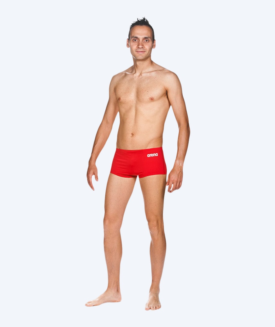 Arena trunks til mænd - Solid Squared - Rød