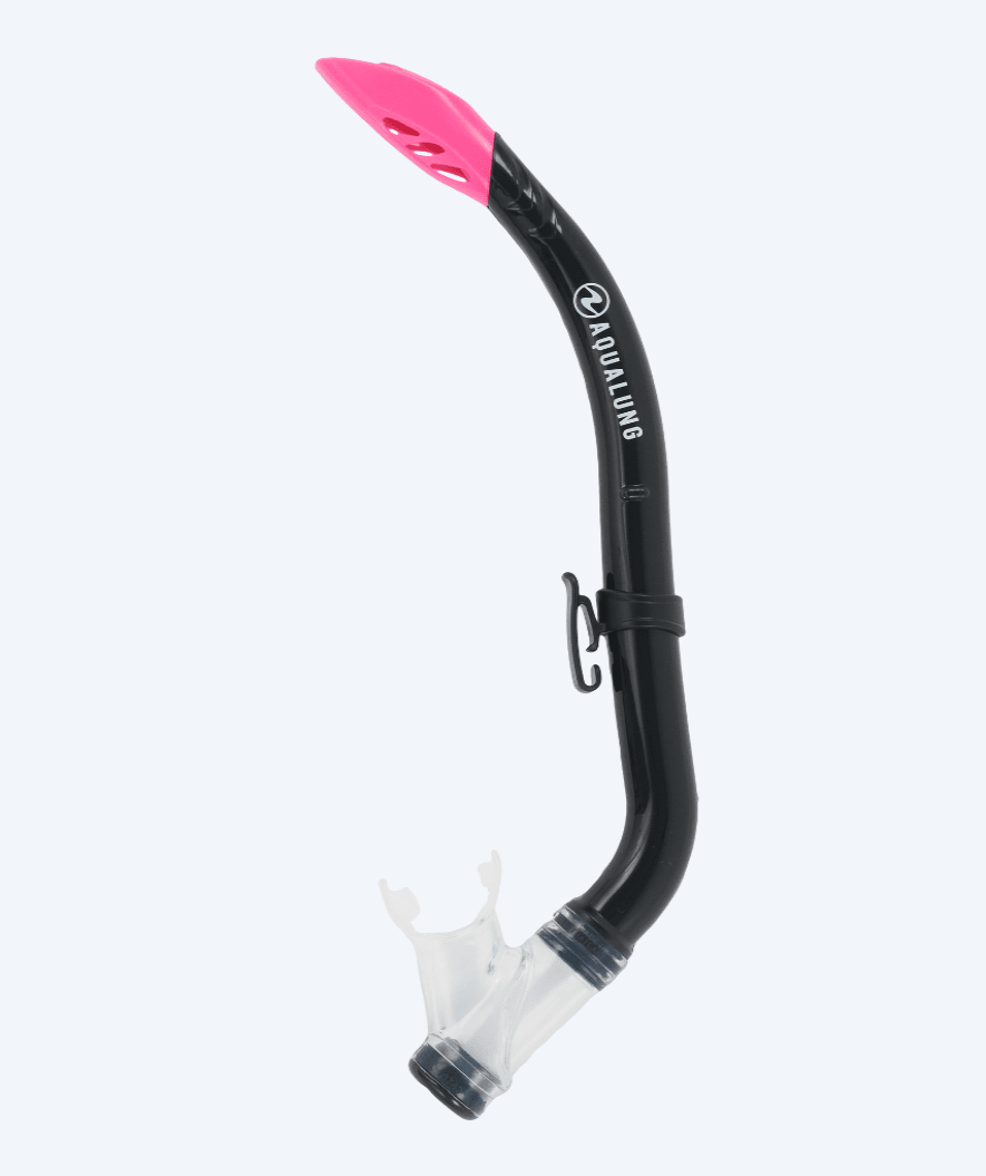 Aqualung snorkel til voksne - Pike - Sort/pink