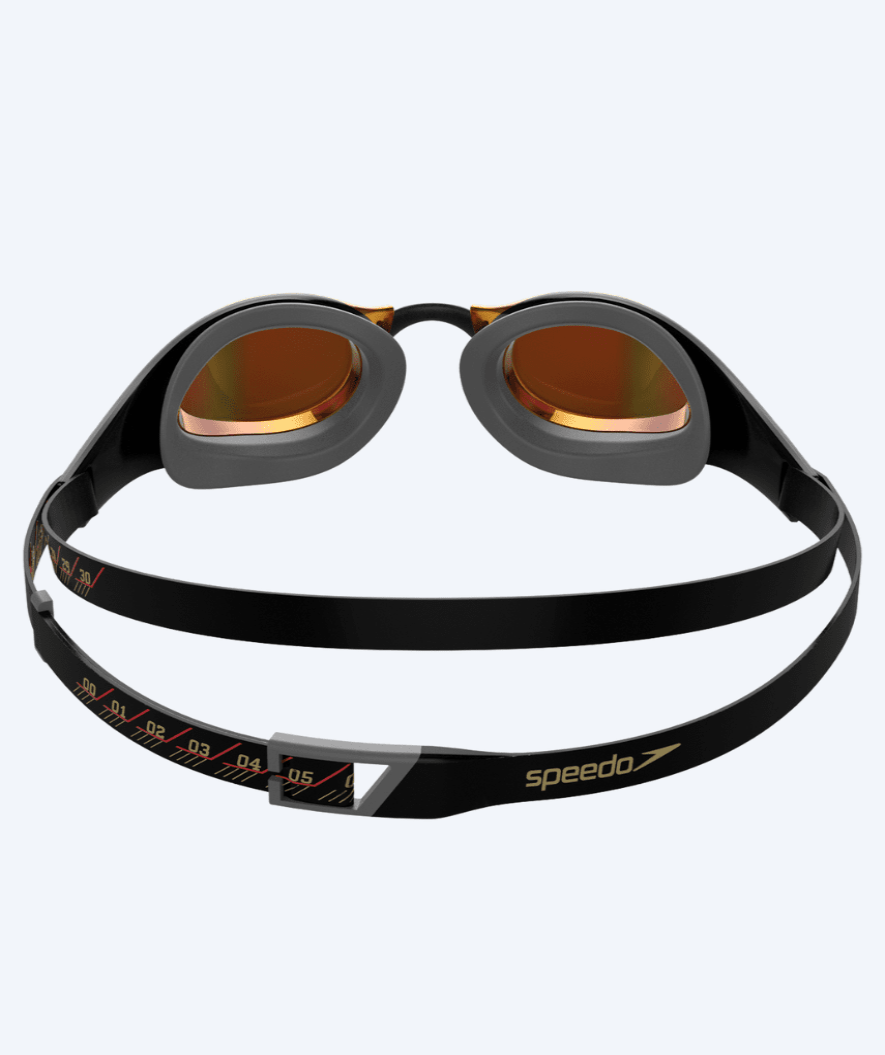 Speedo elite svømmebriller - Fastskin Pure Focus -  Sort/rød