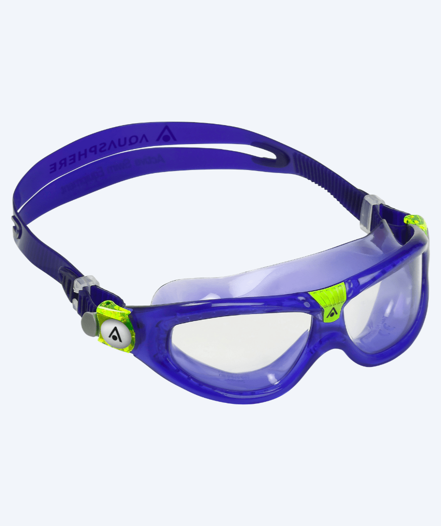 Aquasphere dykkerbriller til børn - Seal 2 (3-10 år) - Lilla (klar linse)