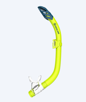 Aqualung snorkel til voksne - Pike - Gul/petrol