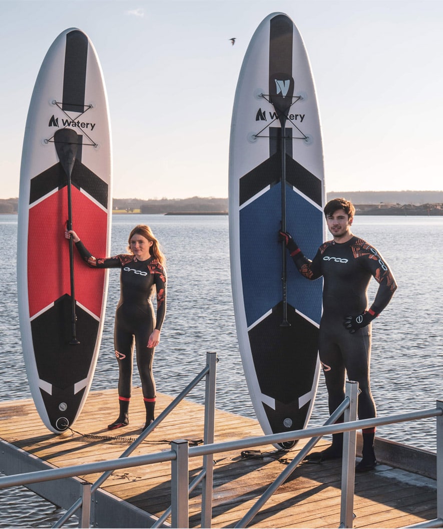 Pakketilbud: 4x Watery Global oppustelig SUP PaddleBoard 10'6