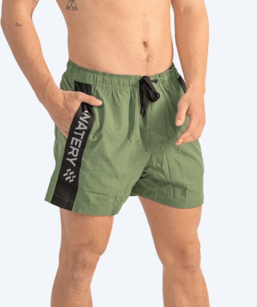 Watery badeshorts til mænd - Signature Eco - Dust Green