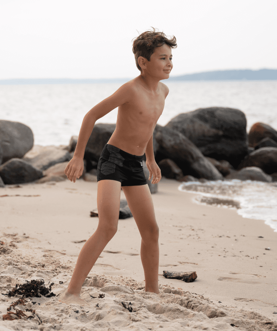 Watery badebukser til drenge - Flaming Vegas Eco - Orange Corner