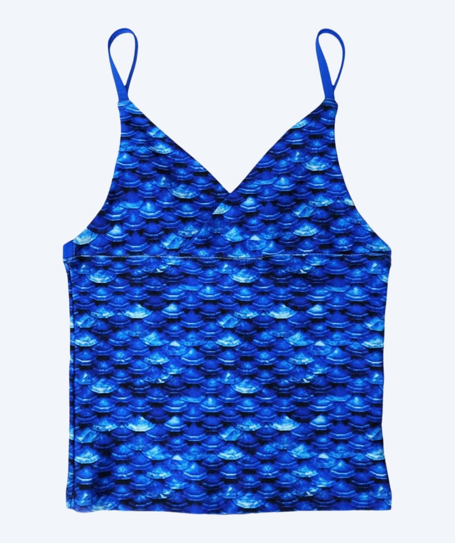 Fin Fun tankini top til piger - Arctic Blue