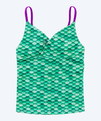 Fin Fun tankini top til piger - Celtic Green