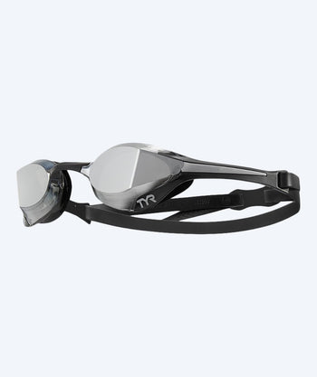 TYR Elite svømmebriller - Tracer-X Elite Mirrored - Sort/sølv