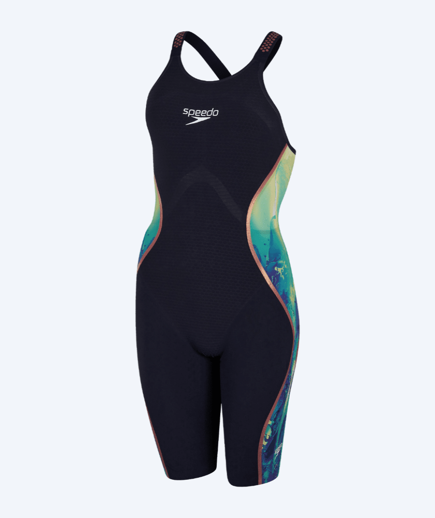 Speedo konkurrence badedragt til damer - LZR Pure Intent -  Blå/grøn