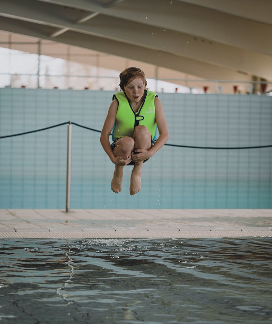 Watery svømmevest til børn (2-8 år) - Basic - Grøn