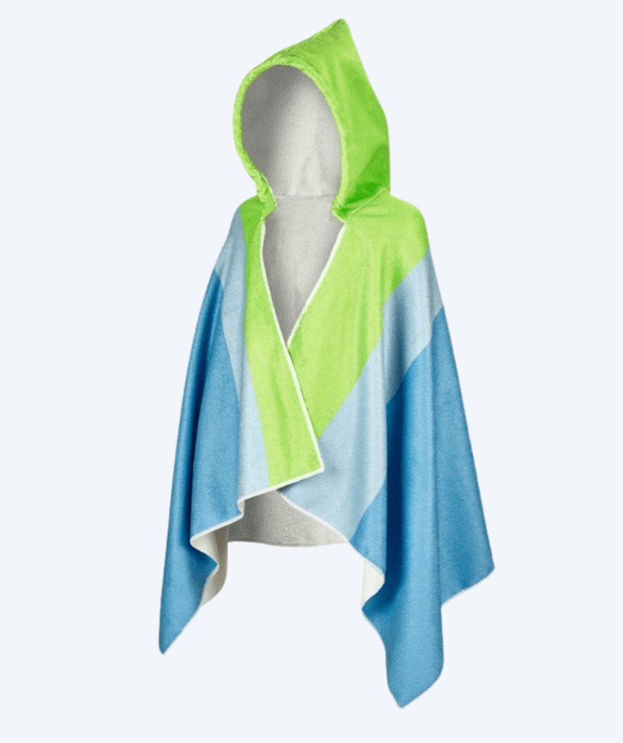 Beco kappehåndklæde m. hætte til børn - Sealife - Blå/grøn