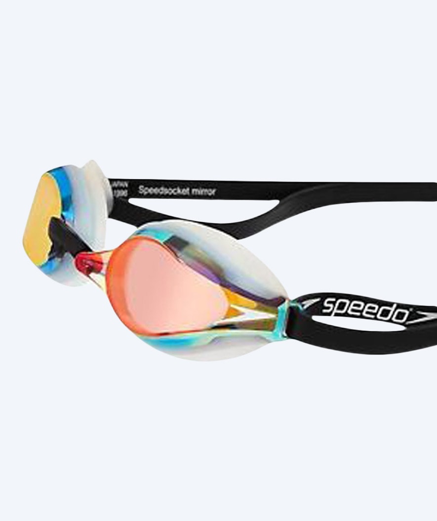 Speedo Elite svømmebriller - Fastskin Speedsocket 2 Mirror - Guld/sort