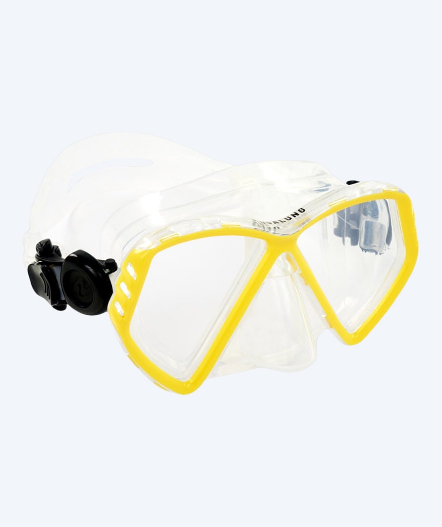 Aqualung dykkermaske til børn - Cub (4-12 år) - Klar/gul