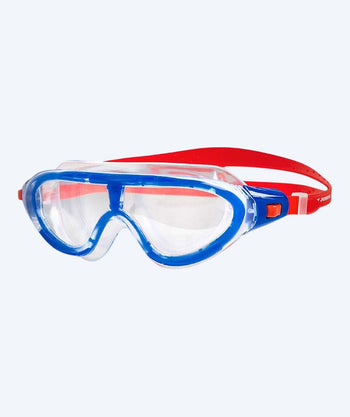 Speedo dykkerbriller til børn (6-14) - Rift - Lyseblå m. rød elastik (Klar glas)