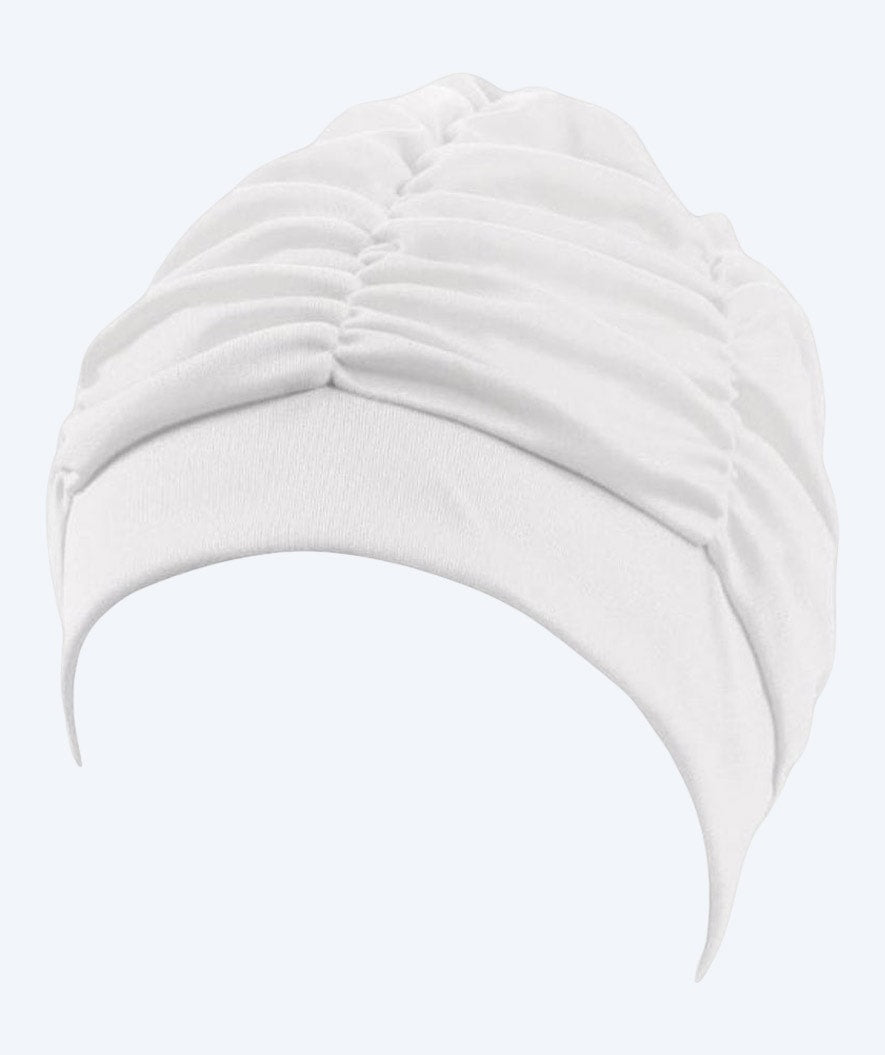 Beco badehætte med draperinger - Hvid