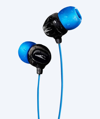H2OAudio vandtætte høretelefoner - Surge S+ - lang snor - Blå